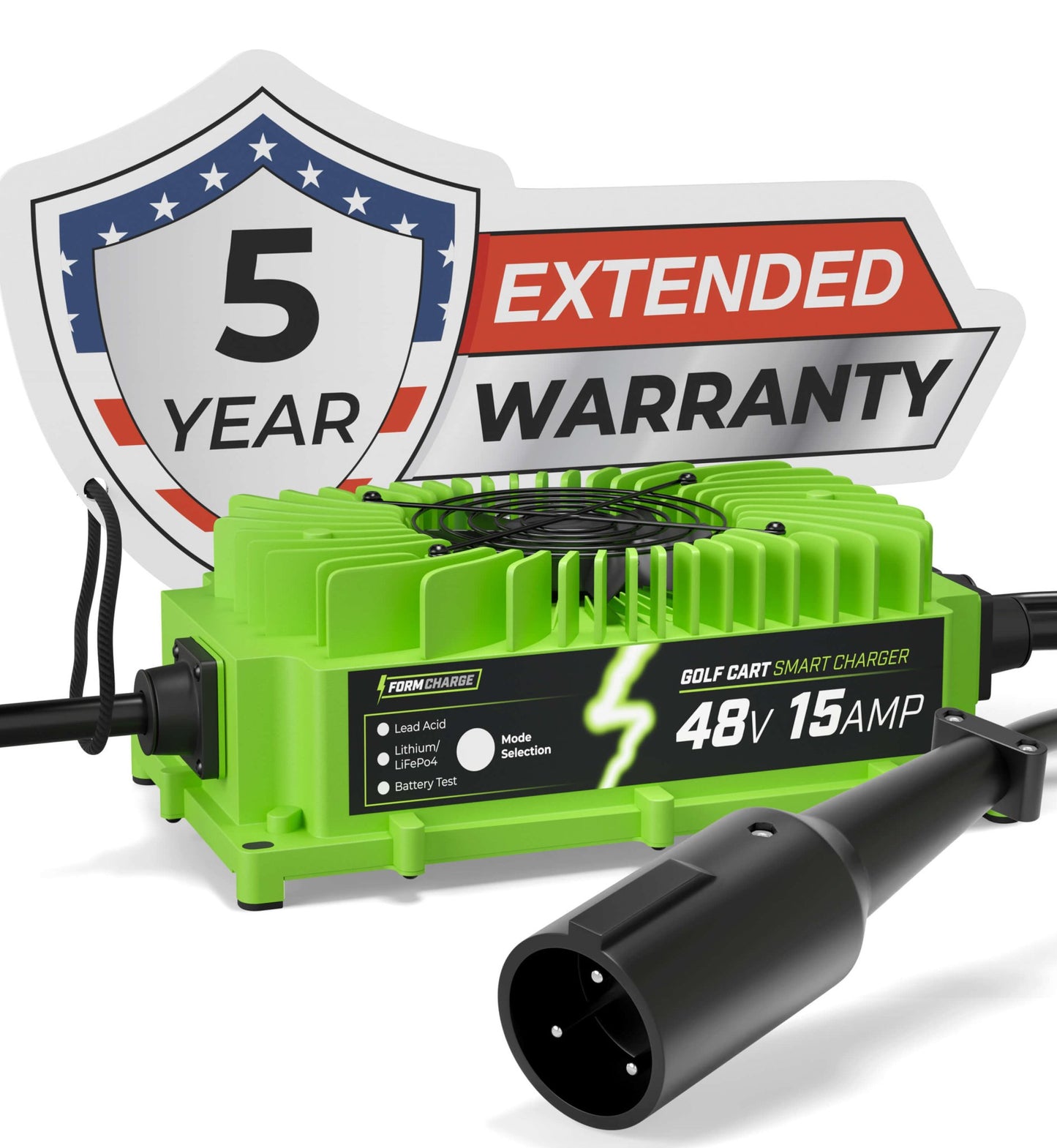 Club Car 48V Golf Cart Charger - Precedent & DS - Lithium, LiFePO4, Lead Acid - ELITE VERSION