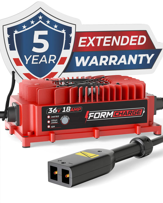 EZGO 36V Golf Cart Charger - TXT - 36V 18A Lithium, LiFePO4, Lead Acid, AGM