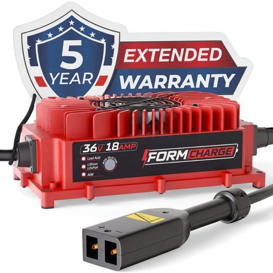 EZGO 36V Golf Cart Charger - TXT - 36V 18A Lithium, LiFePO4, Lead Acid, AGM