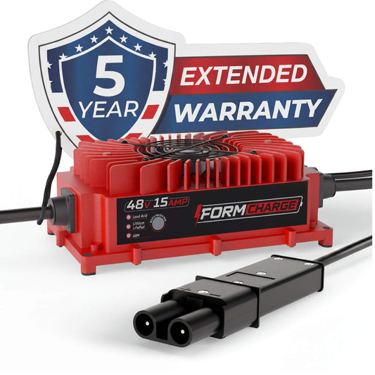 YAMAHA 48V 15A Golf Cart Charger - G19 & G22 - Lithium, LiFePO4, Lead Acid, AGM