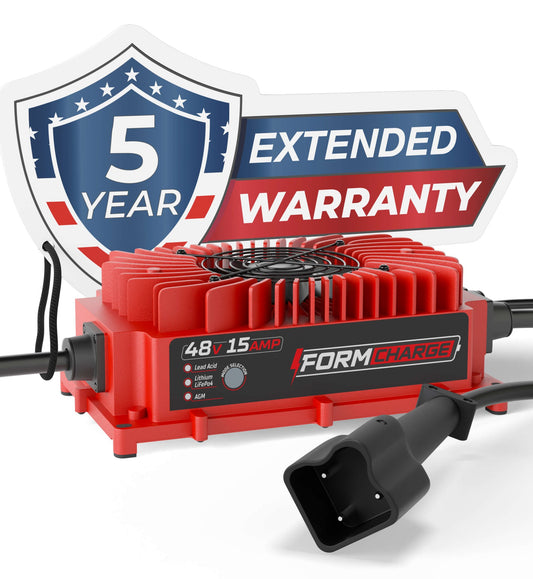 YAMAHA 48V Golf Cart Charger - G29, Drive & Drive 2 - 48V 15A Lithium, LiFePO4, Lead Acid, AGM