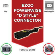 Load image into Gallery viewer, 36 Volt, 18 Amp E-Z-GO Golf Cart Battery Charger with Powerwise D Style TXT Connector Plug